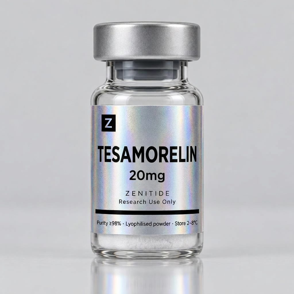 Tesamorelin 20mg lyophilised peptide vial