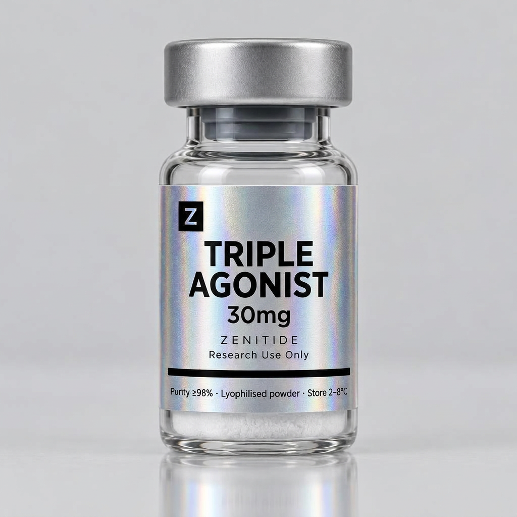 Triple Agonist 30mg lyophilised peptide vial